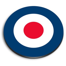1 x Round MDF Magnet - RAF Roundel Symbol Mod Retro 215