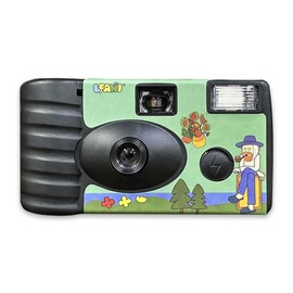 Disposable Camera 35mm ISO400 with Flash - 18 Exposures, Green - Perfect for Graduation, Parties, Travel, and Memorable Moments - Fun Gift for Teens & Women