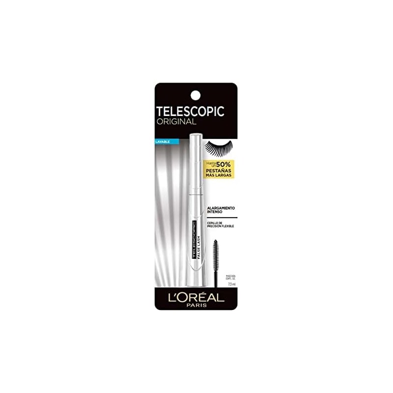 L´Oréal Paris Mascara de Pestañas Lavable Telescopic, 9ml