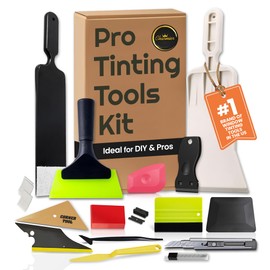 Charmier Window Tint Kit Vinyl Wrap Tool for Car Tinting Tools Windshield Back Window Squeegee Bulldozer Squeegee Scrubber Paddle Rubber for Car Wrapping Film Installation Auto Tint Kit Pro Set