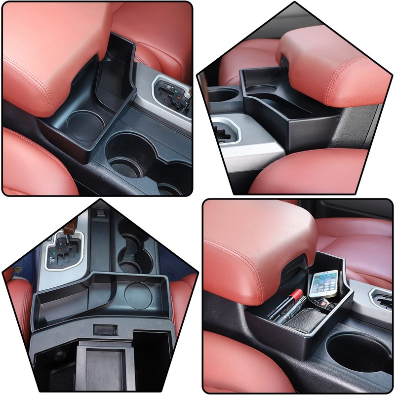 HAPPYHORSE Center Console Storage Box for Toyo-ta Tundra 2007-2013 Automotive