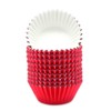 Mombake Standard Red Foil Cupcake Cases Muffin Baking Cups for