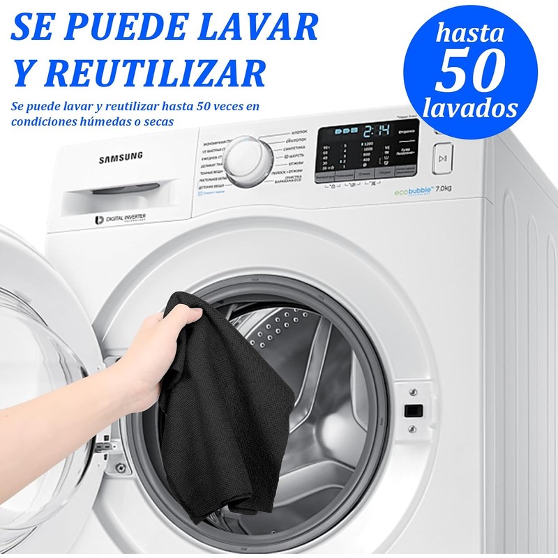 Rollo de paño de Limpieza de Microfibra, Paquete de 50,