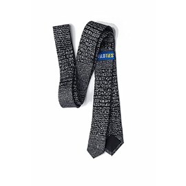 Wild Ties Rosetta Stone Black Microfiber Skinny Tie