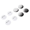 100Pcs Badge Back Cover Tinplate Plastic Base Avoid Rust Firm