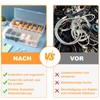ZYNERY Pack of 2 Cable Storage Boxes, Cable Box, Plastic,