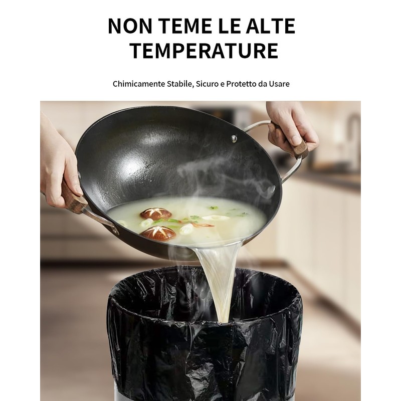 HW CASA Pack of 80 35 Litre LDPE Bin Liners,