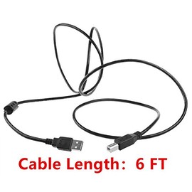 SLLEA USB Cable PC Laptop Notebook Data Sync Cord Compatible with Nektar Impact iX49 GX49 GX61 MIDI Controller Keyboard Male A to Male B High Speed Cord Black