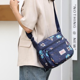 FAVORTALK Crossbody Bag for Women Multi Pocket Casual Waterproof Crossbody Handbags Shoulder Messenger Bag for Travel Hiking Dailyg - B39819