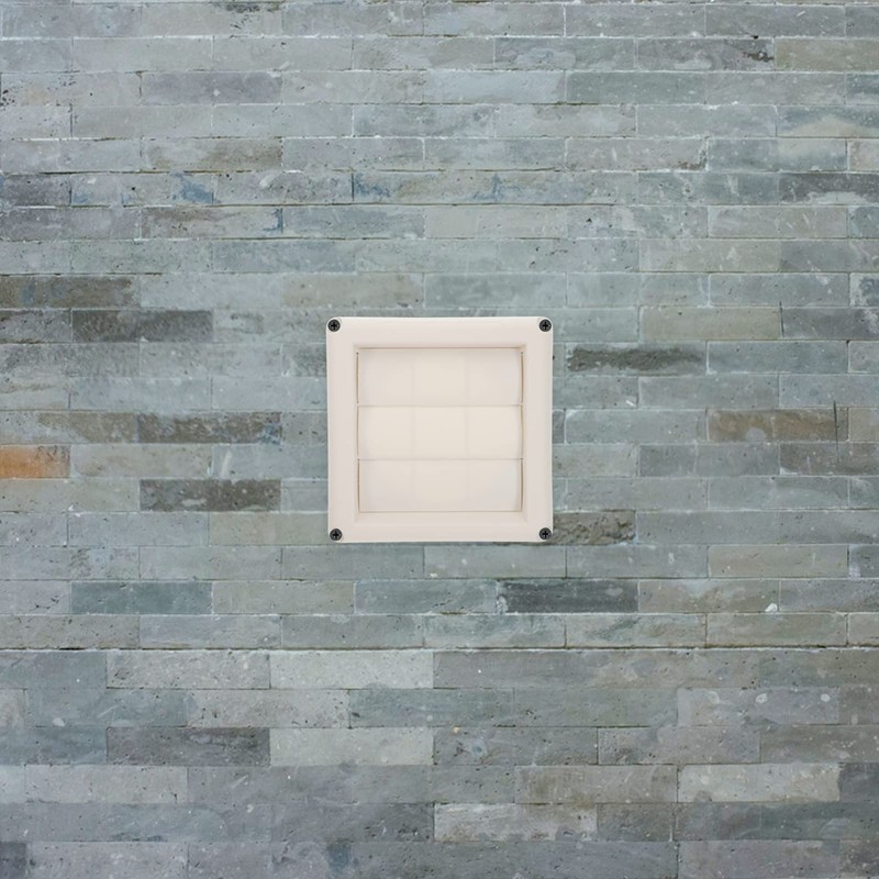 DOITOOL Louvered Vent Cover for External Wall 4 Inch Dryer