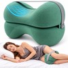 Contoured Memory Foam Knee Pillow for Side Sleeping – Cooling