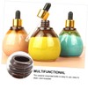 Mikinona 3pcs Refillable Ceramic Essential Oil Bottles with Dropper Travel