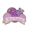 Knit Happens Enamel Pin Pastel Knitted Themed Badge Brooch For