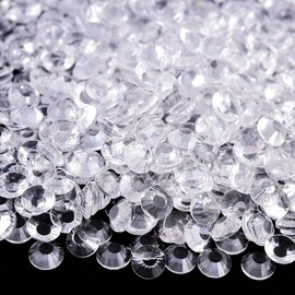 Blinginbox 1440pcs Round Gems Flat Back Crystal Rhinestones for Nail Art DIY (1.9-2.0mm) SS6 Transparent Clear