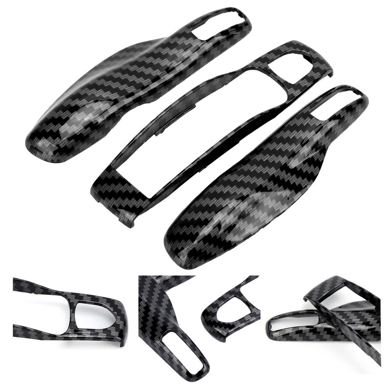 Keyfob Housing Cover Carbon Fiber Color Shell Fit for Cayenne