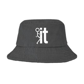 Generic FCK it Bucket Hats Bucket Hats Packable Women Hats Camping Accessories for Fishing Must Haves Wash Black