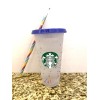Starbucks NEW Starbucks COLOR CHANGING CONFETTI CUP Rainbow Straw Summer