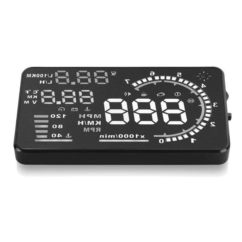 Head-Up Display, A8 5.5'' OBD II Speedometer HUD Car Warning