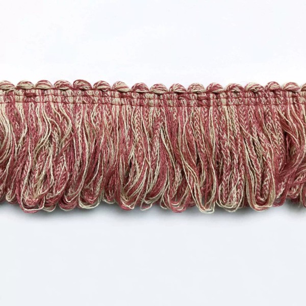 Plankroad Coral and Wheat High Quality Decorative Brush Fringe Trim
