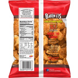 Baken-ets Hot 'N Spicy Fried Pork Skins, 2.5 oz
