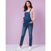 Seraphine TRAVIS Women's Maternity Denim Overalls, blue
