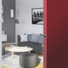 29mm Round Sliding Door Finger Sleeve - Brushed Nickel -