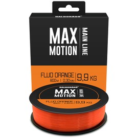 HALDORADO MAX MOTION Fluo Orange Monofilament 800 m Main Fishing Line, Extremely Durable, 9.9 kg, 22lb, 0.30 mm,