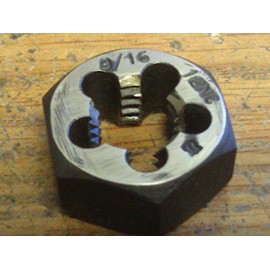 9/16"-12 Carbon Hex Rethreading Die