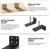 Floating Hidden Shelf Brackets L-Shaped Wall Shelf Support Brackets 6