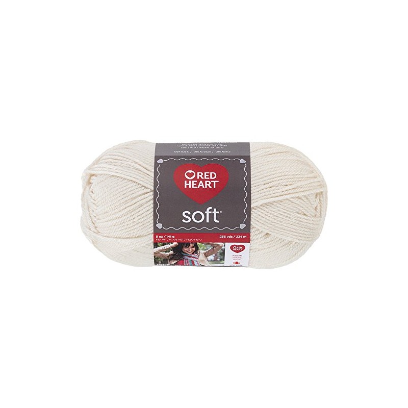 RED HEART Soft Yarn, Off-White