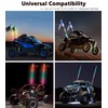 VAZESWIN 2 PCS UTV Whip Light Mounts, Sturdy Aluminium Alloy