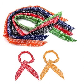 Summer Cool Neckband Cool Scarf Ice Scarf Cooling Neck Gaiter Orange 7ea