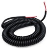Coil Cord, 2 Conductor Wire, 18AWG/2, Retractable Spring Coiled Extension