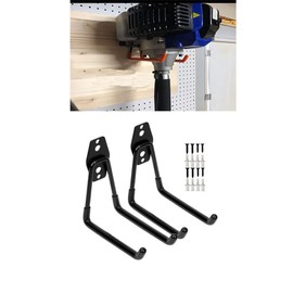 zoele 2Pcs String Trimmer Hanger Wall Mount, Wall Mount Garden Power Tool Hanger, Weed Eater Wall Holder Weedeater Wall Hanger, for Garage Tool Organizers and Storage (Medium U)