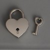 Wendin 1 Pieces Height Polished Heart Shaped Padlock & Skeleton