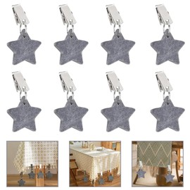 Yistoi Natural Stone Table Cloth Weight Natural Marble Tablecloth Weight with Clips for Decorating Outdoor Picnic Family Tables