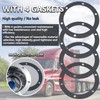 iBroPrat 4pcs 343-4009 Aluminum Hub Cap for Trailer Axle, 3434009
