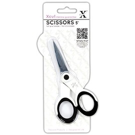 Xcut 5 inch Precision Scissor with Soft Grip, Black