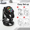 Aluminum-Made Watch Charger Stand with Cord Organizer (Black)