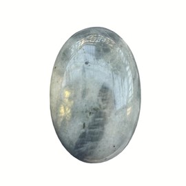 Sunshcat Natural Moonstone Oval Shaped Palm Crystal and Healing Spa Energy Massage Stone,Crystal Chakra Body Care Stone