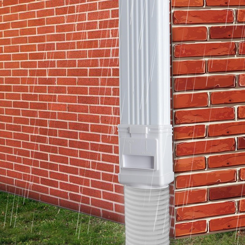 (2 Packs) Downspout Leaf Filter Downspout Cleanout,Leaf Removers, Gutter Downspout