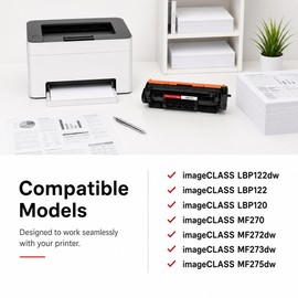 071 High-Yield Black Toner Cartridge 1-Pack Replacement for Canon 071 Toner Cartridge for imageCLASS LBP120 Series MF270 Series LBP122dw Printer