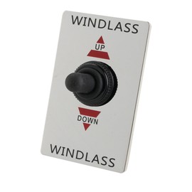 South Bend Components Rocker Switch Panel Replacement for Anchor Windlass System – Stainless Steel, 12V Pre-Wired with Up/Down Operation