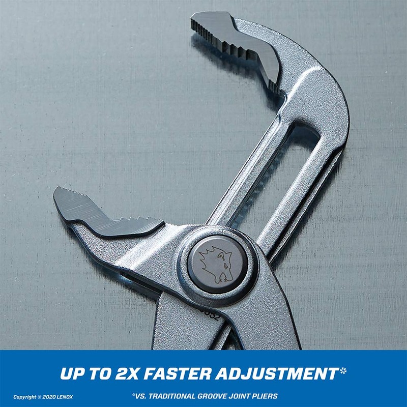 LENOX TOOLS LXHT90552 Quick-Adjust 12" V-Jaw Plier