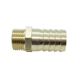 CDQBWKJGFJ 1 Piece M16 x 1.5 Metric Male To Barb 5/8" or 16 mm Hose ID Brass Barbed Fitting Air Fuel Gas Boat