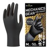 Showa Gloves 709B Nitrile Gloves, Thick, Black, Mechanics Gear, Pack