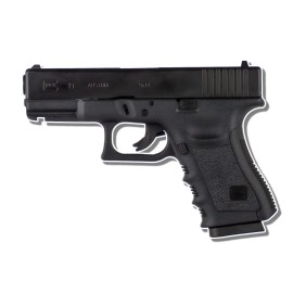 0373 Glock 19 Sticker, Waterproof, Laminated, Guns, Firearms - 6 in