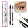 2 in 1 Eyebrow Pencil, Eyebrow Pencil with Two Ends