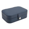 Portable Jewelry Box PU Leather Large Capacity 2 Layers Travel