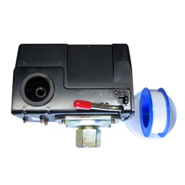 0.8Mpa Side Switch Type 1 Port Air Compressor Pressure Switch Repair Replacement Pressure Switch with Seal Tape